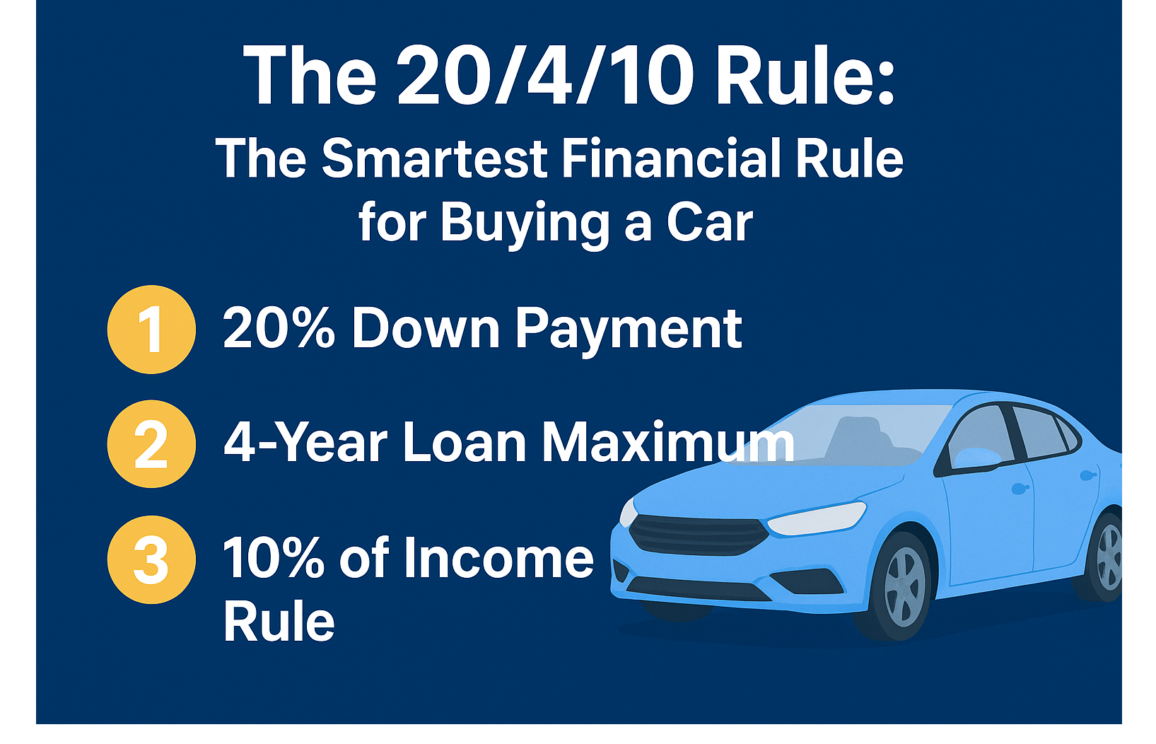 The 20/4/10 Rule: The Smartest Financial Rule for Buying a Car
